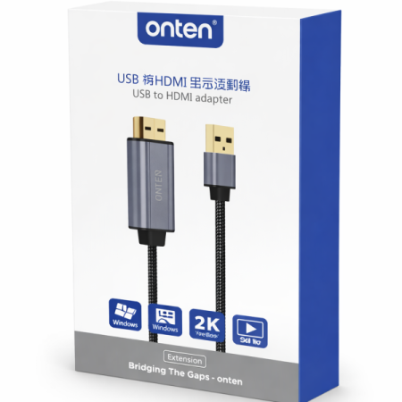 ONTEN (OTN-US303) USB 3.0 to HDMI CABLE 4K60Hz- 1.8 Meter