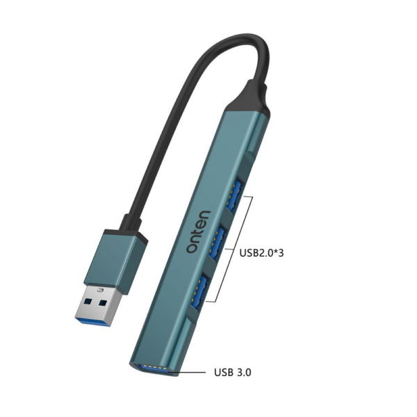 ONTEN (OTN-5701D) USB 3.0 To 4 Ports HUB – METAL