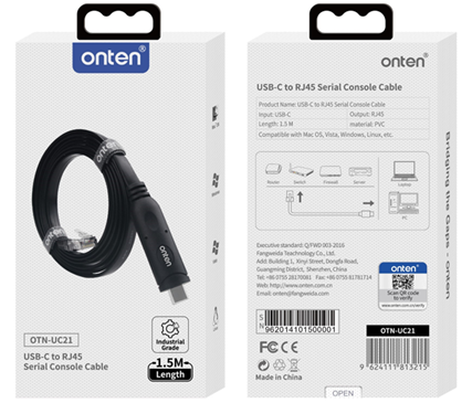 ONTEN (OTN-UC21) TYPE-C to RJ45 CONSOL Cable